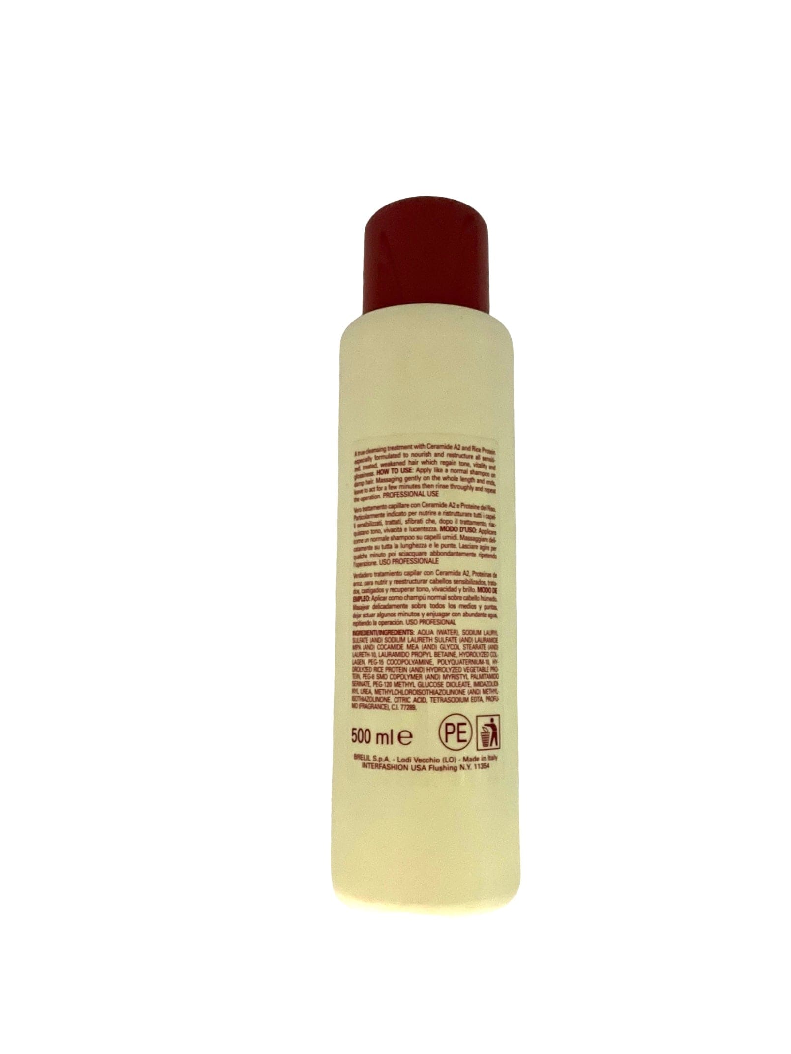 Brelil Bio Treatment Hair Shampoo With Ceramide A2 & Rice Proteins 16.9oz