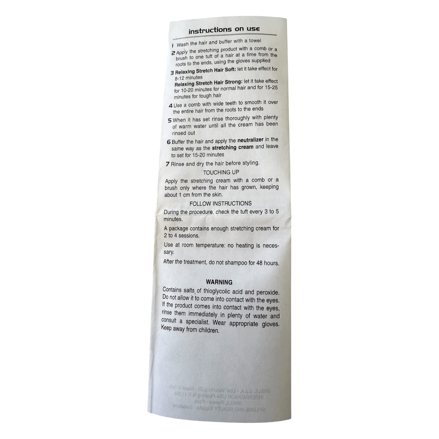 Hair Relaxer Brelil Stretch Hair Soft Kit Hair Relaxer