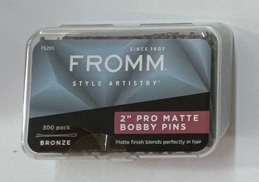 Bobby Pins Fromm Pro Matte Finish Variety Colors 2”, 2.5” Bobby Pins