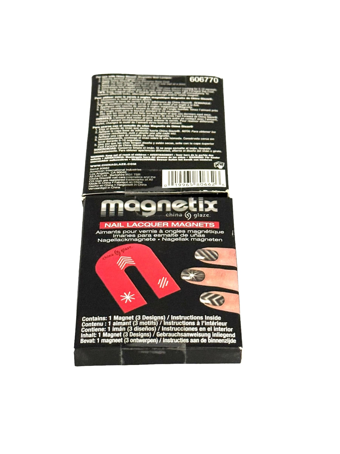 China Glaze Magnetix Nail Polish 0.5oz & Magnet Magnetix Nail Polish