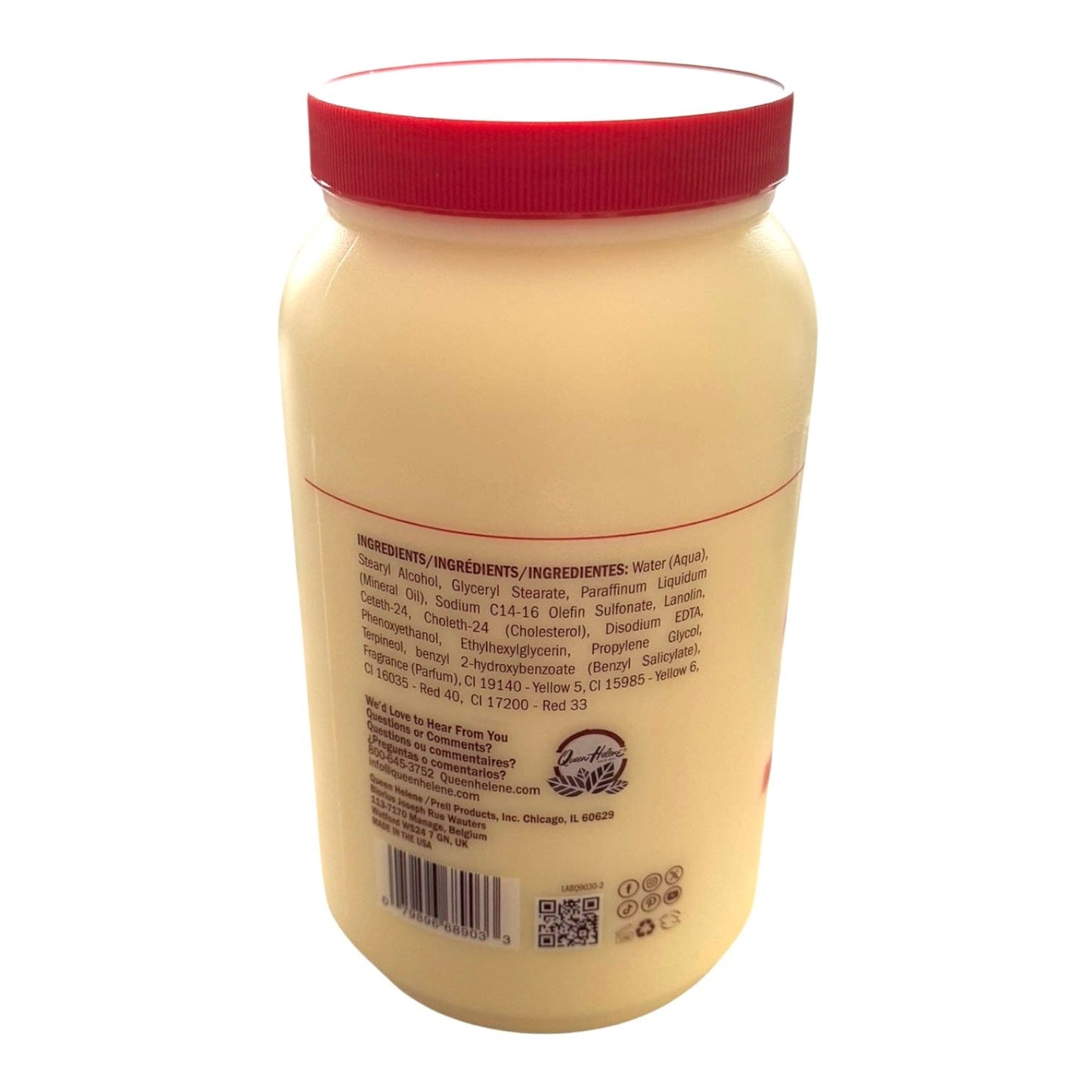 Cholesterol Queen Helene Hair Conditioner Cream 5 LB/2.27 kg Cholesterol Conditioner Hair
