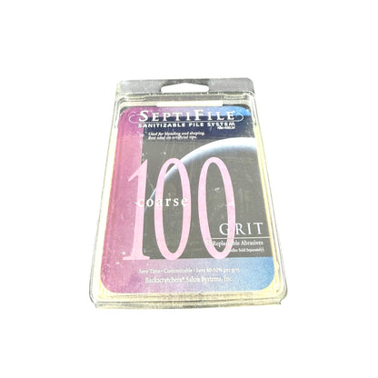 Disposable Nail File Septifile Sanitizable File System 50 Replaceble Abrasives Nail File