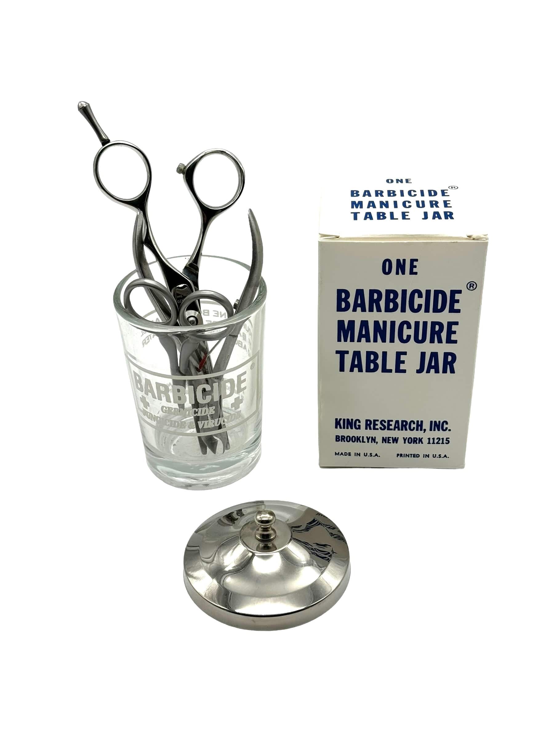 Disinfectant King Research Barbicide Jar Sanitizing Jar