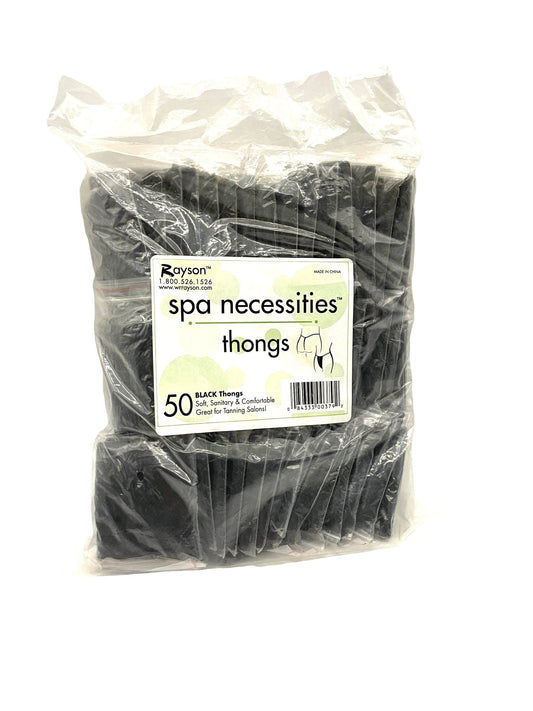 Disposable Thong Panties Black 50 pk Health & Beauty