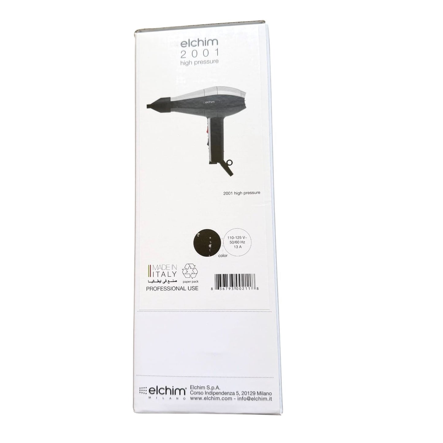 Elchim 2001 Black Professional Hair Dryer Hair Dryers