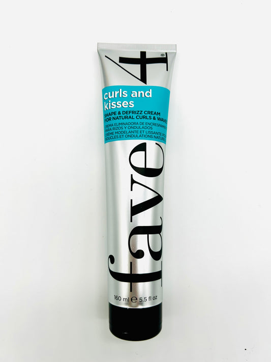 Fave4 Curls & Kisses Shape and De Frizz Cream 5.5 oz Curling Cream