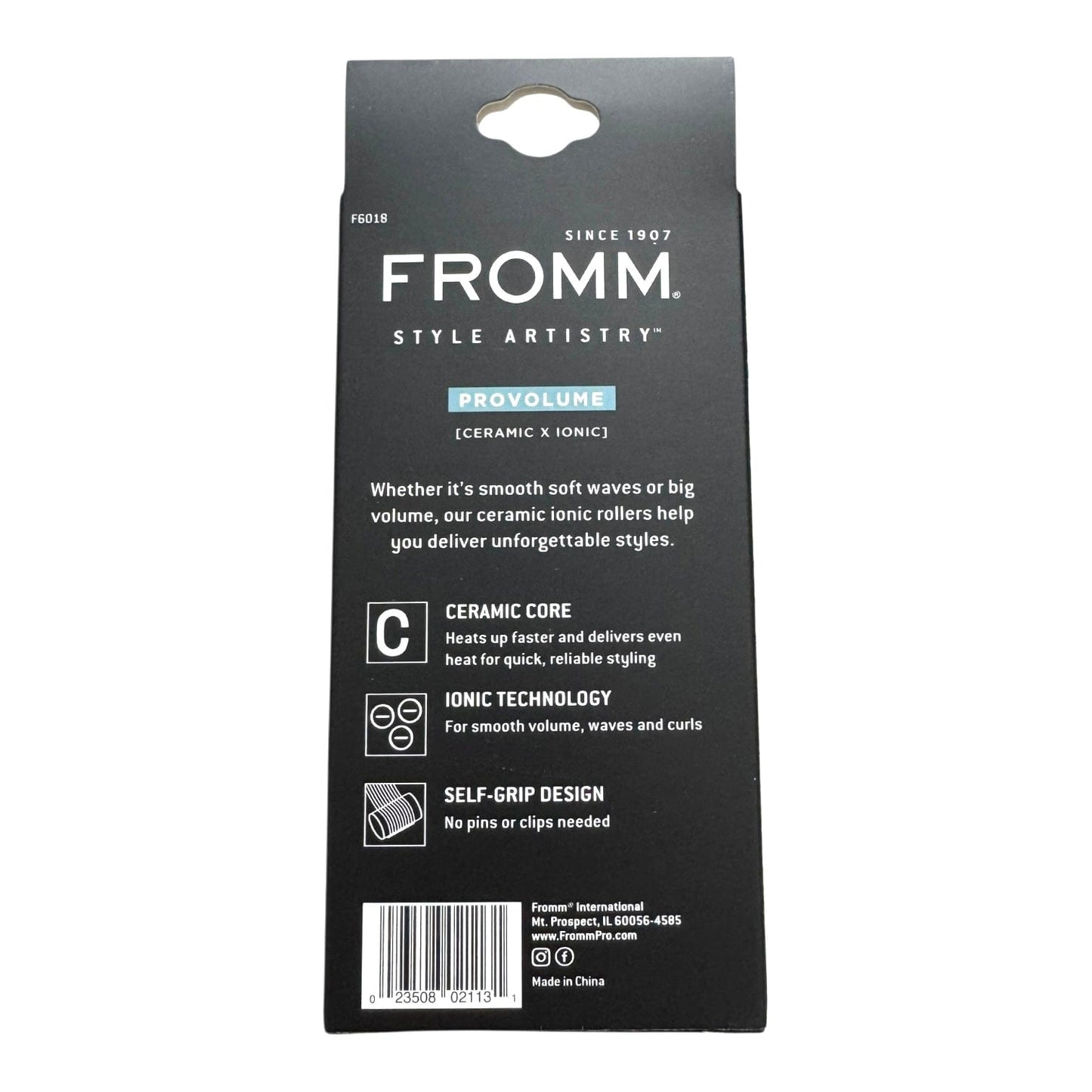 Fromm Pro Volume Ceramic Ionic Hair Rollers Self Grip Variants Hair Rollers