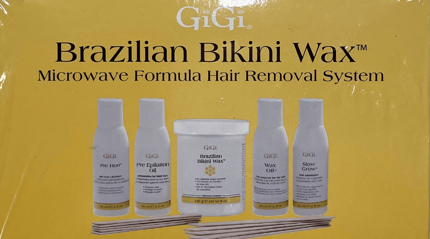 GiGi Brazilian Bikini Wax Microwave Formula Hair Removal System Waxing Kits & Supplies