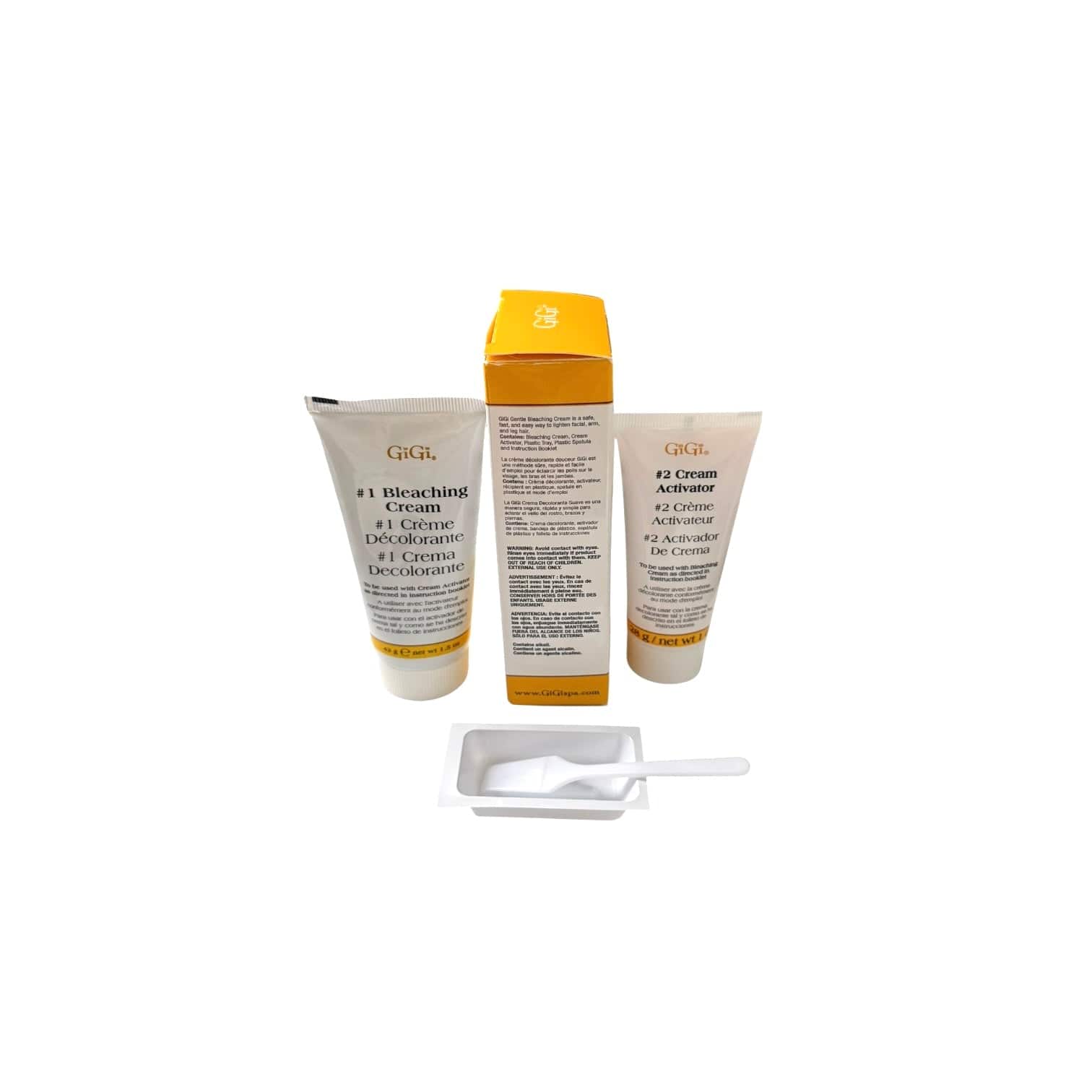 Gigi Gentle Bleaching Cream Lightens Face Arm & Leg Hair 1.5 oz Body Hair Bleach