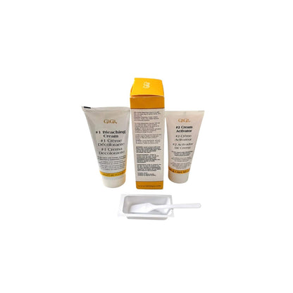 Gigi Gentle Bleaching Cream Lightens Face Arm & Leg Hair 1.5 oz Body Hair Bleach