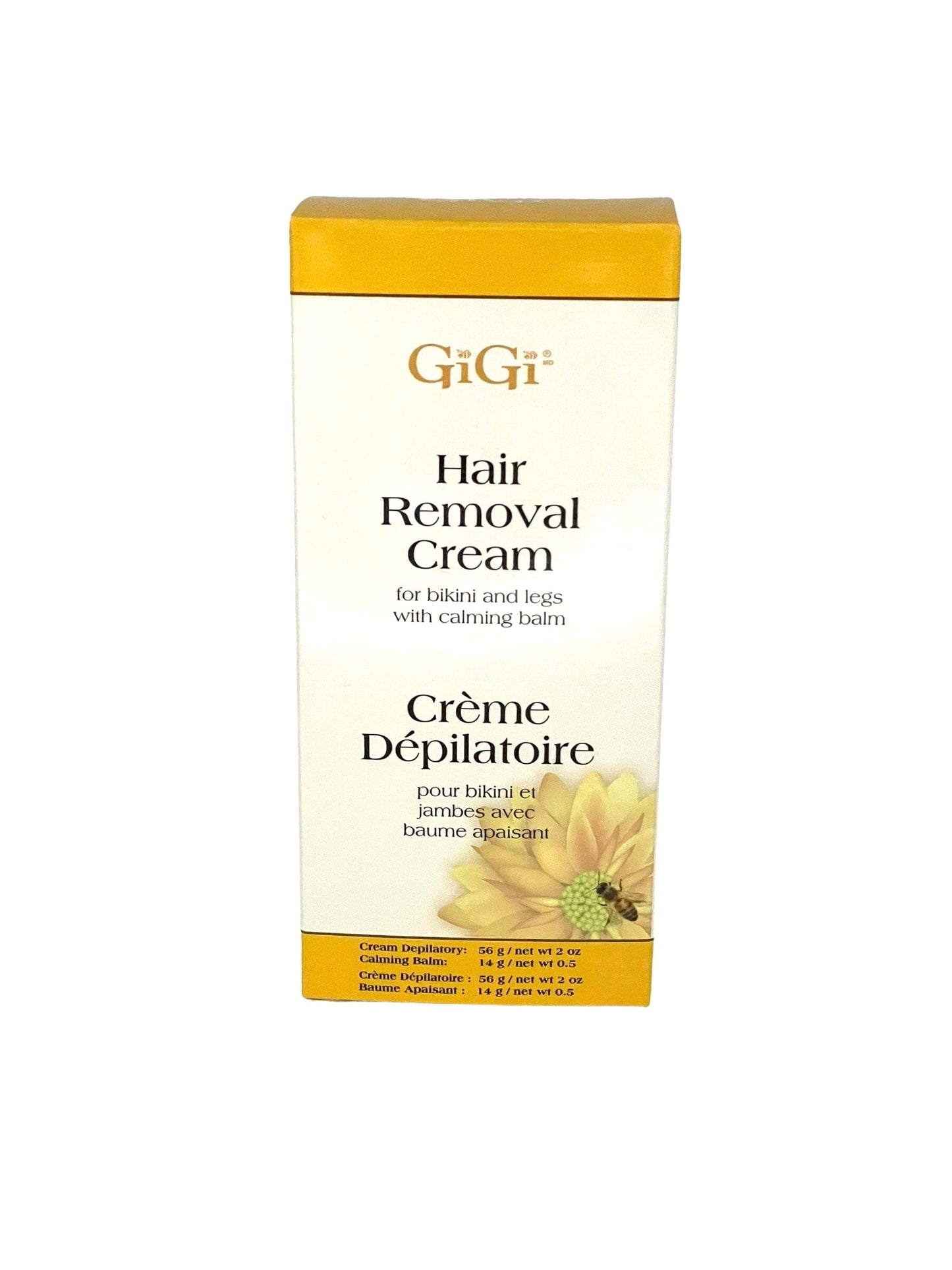 Gigi Hair Removal Cream for Bikini and Legs with Calming Balm