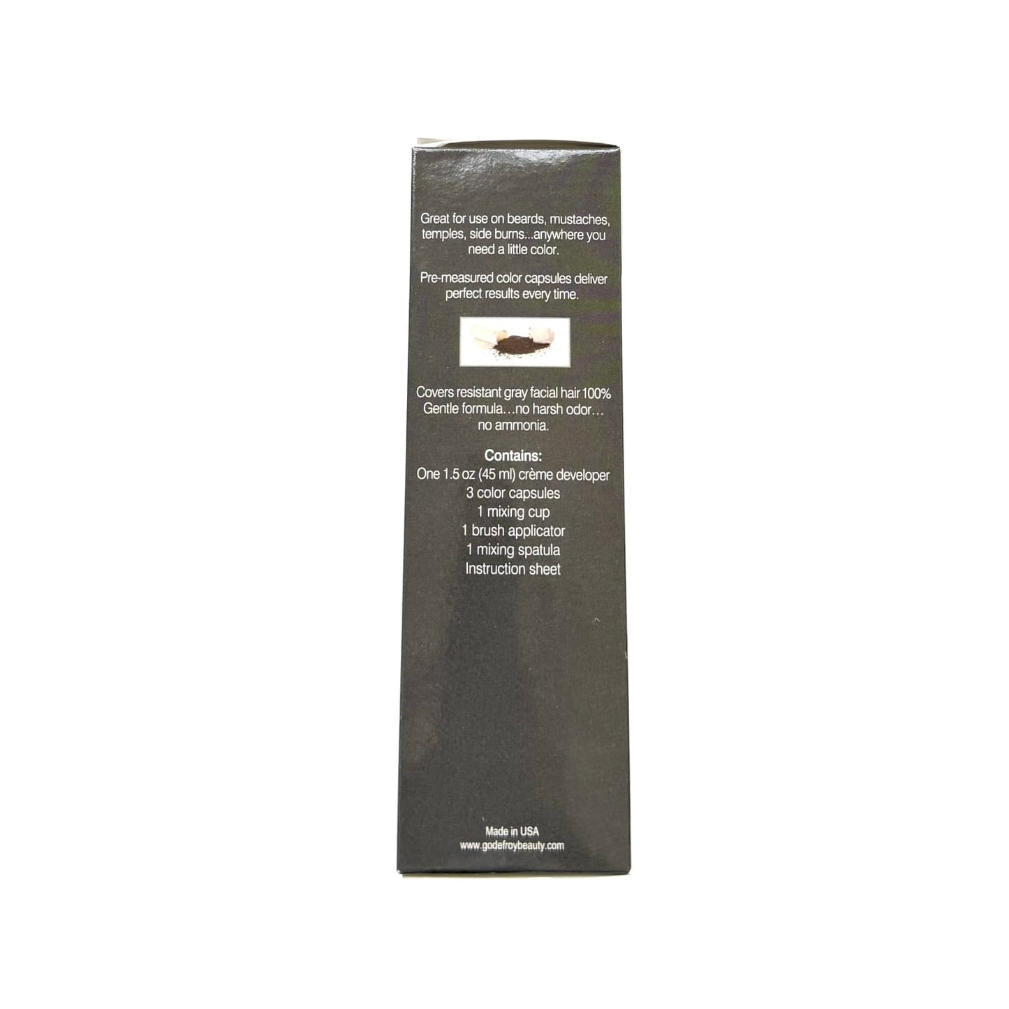 Godefroy Barbers Choice Men Beard & Mustache Color 3 Capsule Kit Hair Color