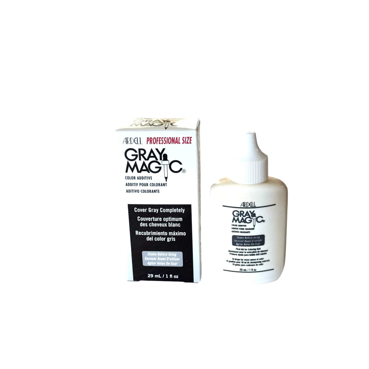 Gray Magic For Resistant Gray Hair Ardell Color Additive Cover Gray Completely 1 oz Color Additive