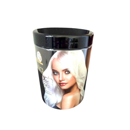 Hair Bleach The King Blue Black Powder Bleach Platinum Formula with Plex 16oz Bleach
