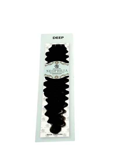 Hair Couture 100% Human Remy Hair Neophilia Deep Wave Tape In Extensions 12pk Tape In