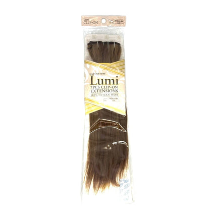 Hair Couture Lumi 100% Human Remy Hair Straight Clip On  Extensions 7pcs Clip in Extension