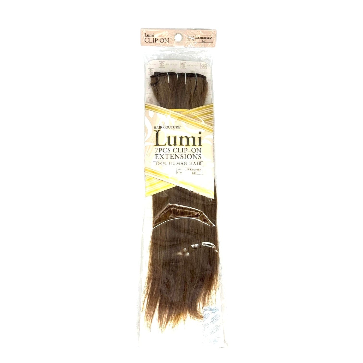 Hair Couture Lumi 100% Human Remy Hair Straight Clip On  Extensions 7pcs Clip in Extension