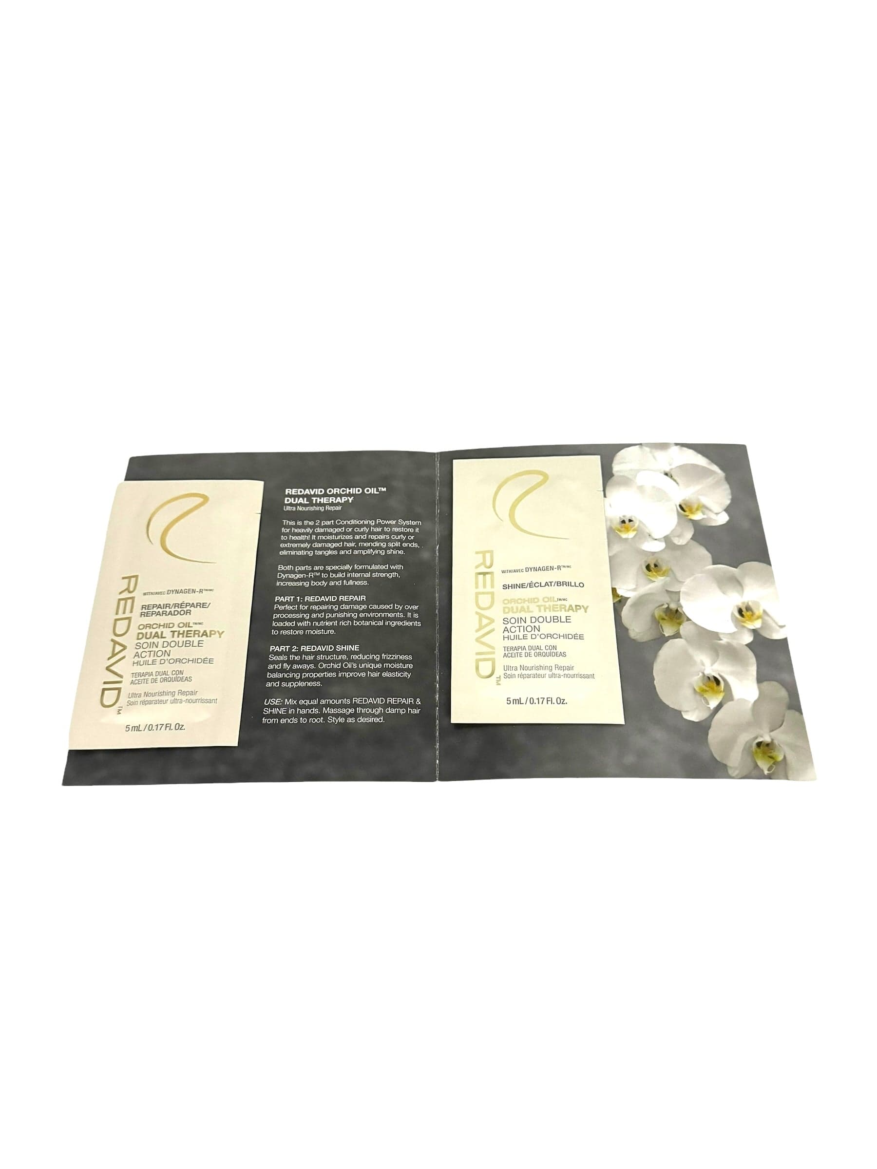 Hair Orchid Oil Dual Therapy Redavid Ultra Nourishing Repair Treatment 5ml Sachet Hair Treatment