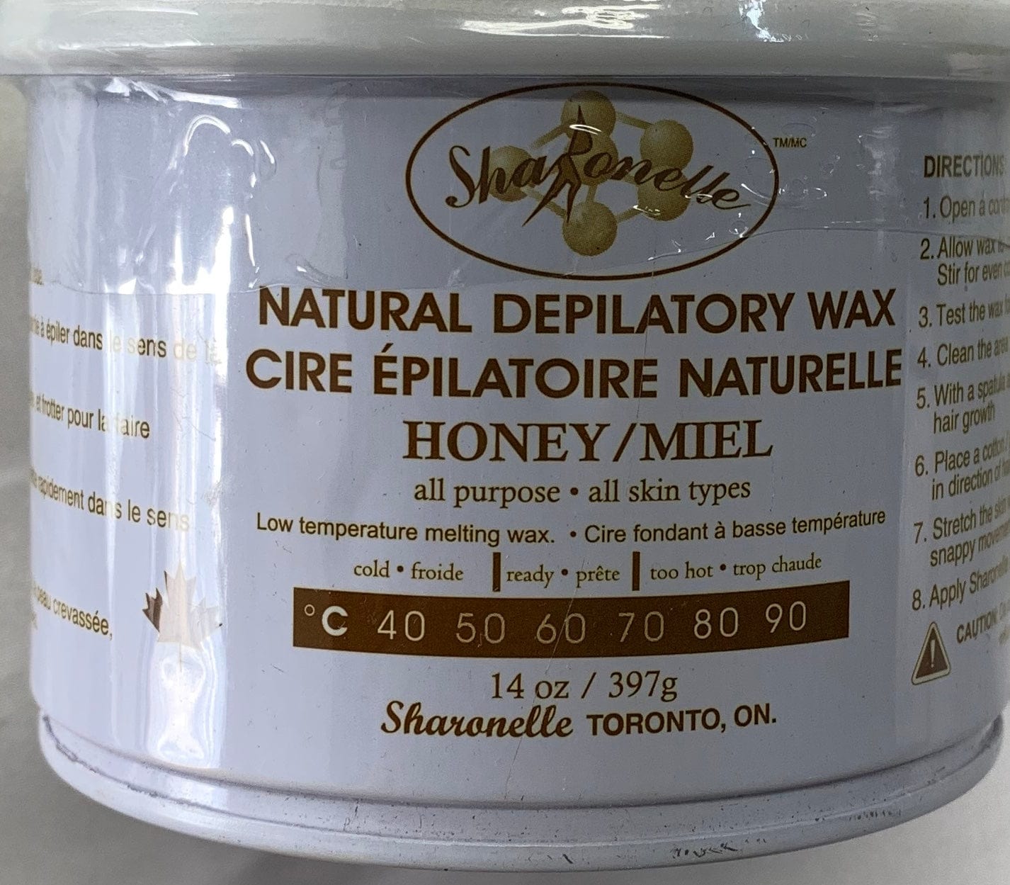 Hair Removal Wax Honey Natural Depilatory Wax 14oz Body Wax