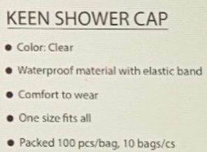 Hair Shower Cap & Color Cap Disposable 100 Per Pack