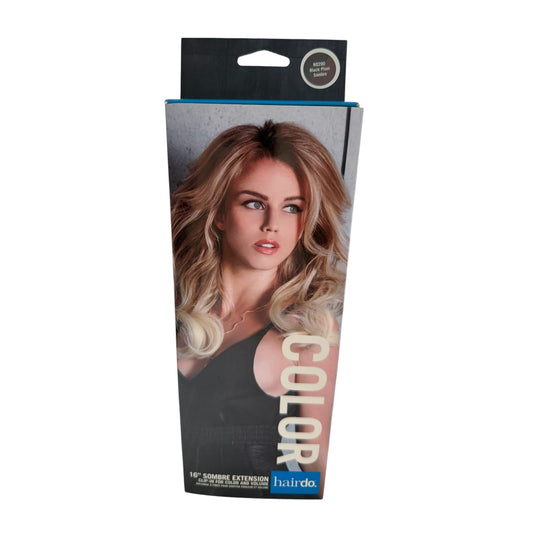 Hair Extension 16" Black Plum Sombre Clip In Synthetic 1 Hairpiece For Color & Volume Hair Extension