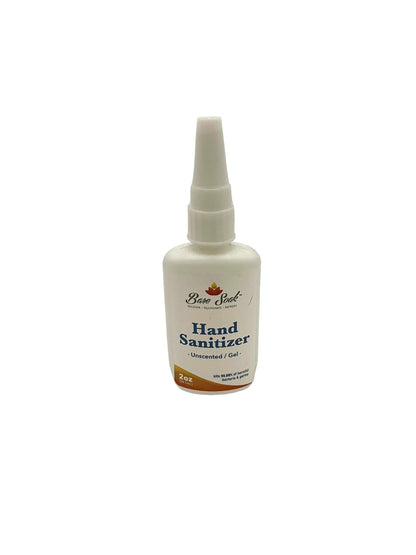 Hand Sanitizer Bare Soak (unscented/gel) 2oz