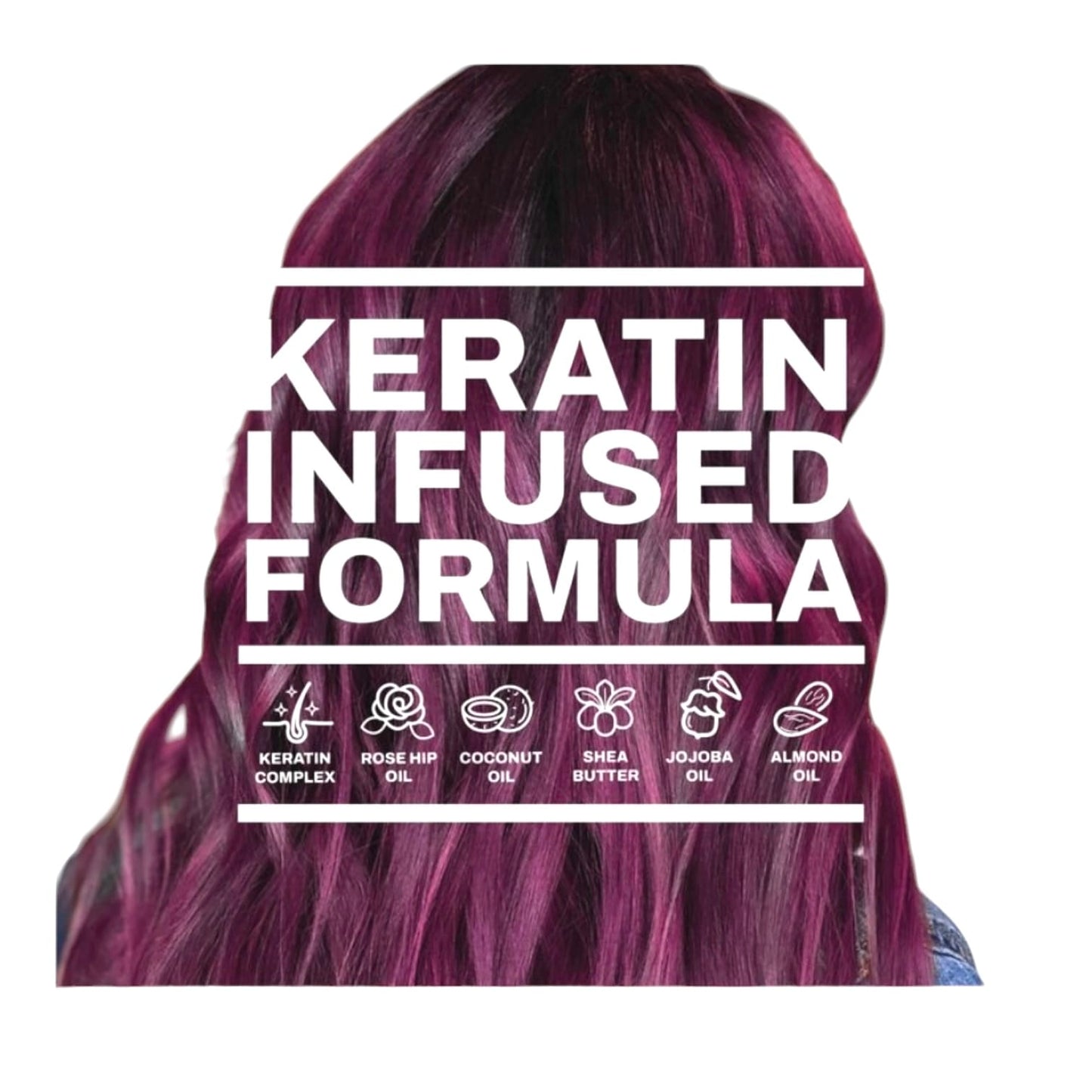 Keracolor Merlot Color Shampoo + Clenditioner 12oz 2 In 1 Shampoo & Conditioner