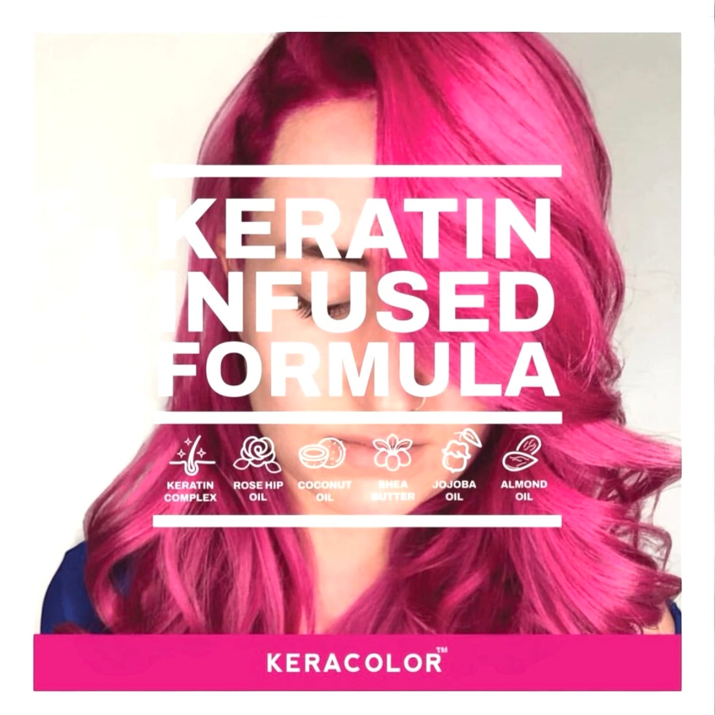Keracolor Hot Pink Color Shampoo + Clenditioner 12oz Shampoo & Conditioner