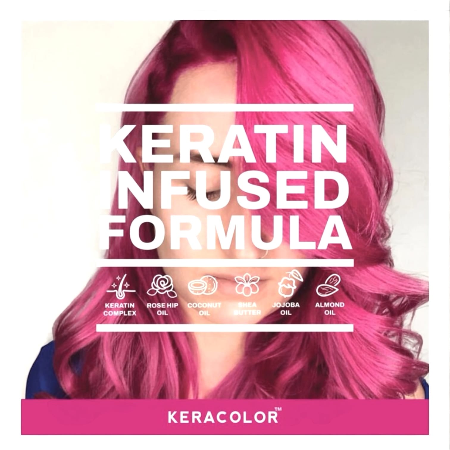 Keracolor Hot Pink Color Shampoo + Clenditioner 12oz Shampoo & Conditioner