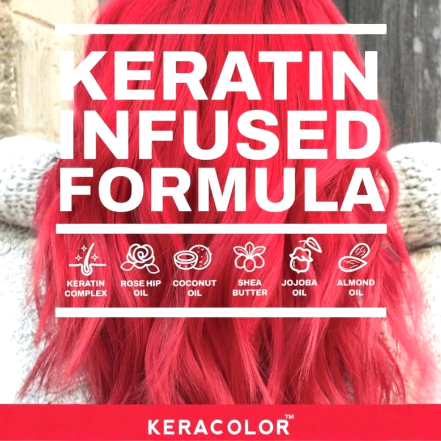 Keracolor Red Color Shampoo + Clenditioner 12oz Shampoo & Conditioner