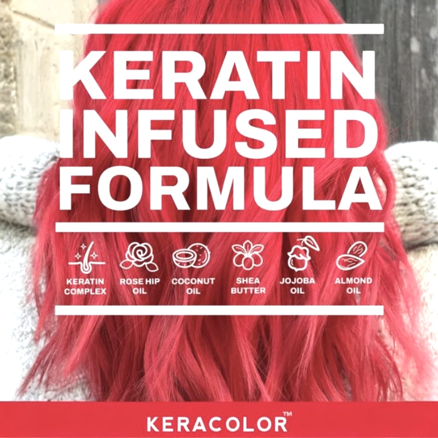 Keracolor Red Color Shampoo + Clenditioner 12oz Shampoo & Conditioner