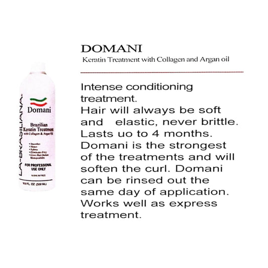 Labrasiliana Domani Keratin Treatment With Collagen & Argan Oil 2 Variants Keratin Treatment