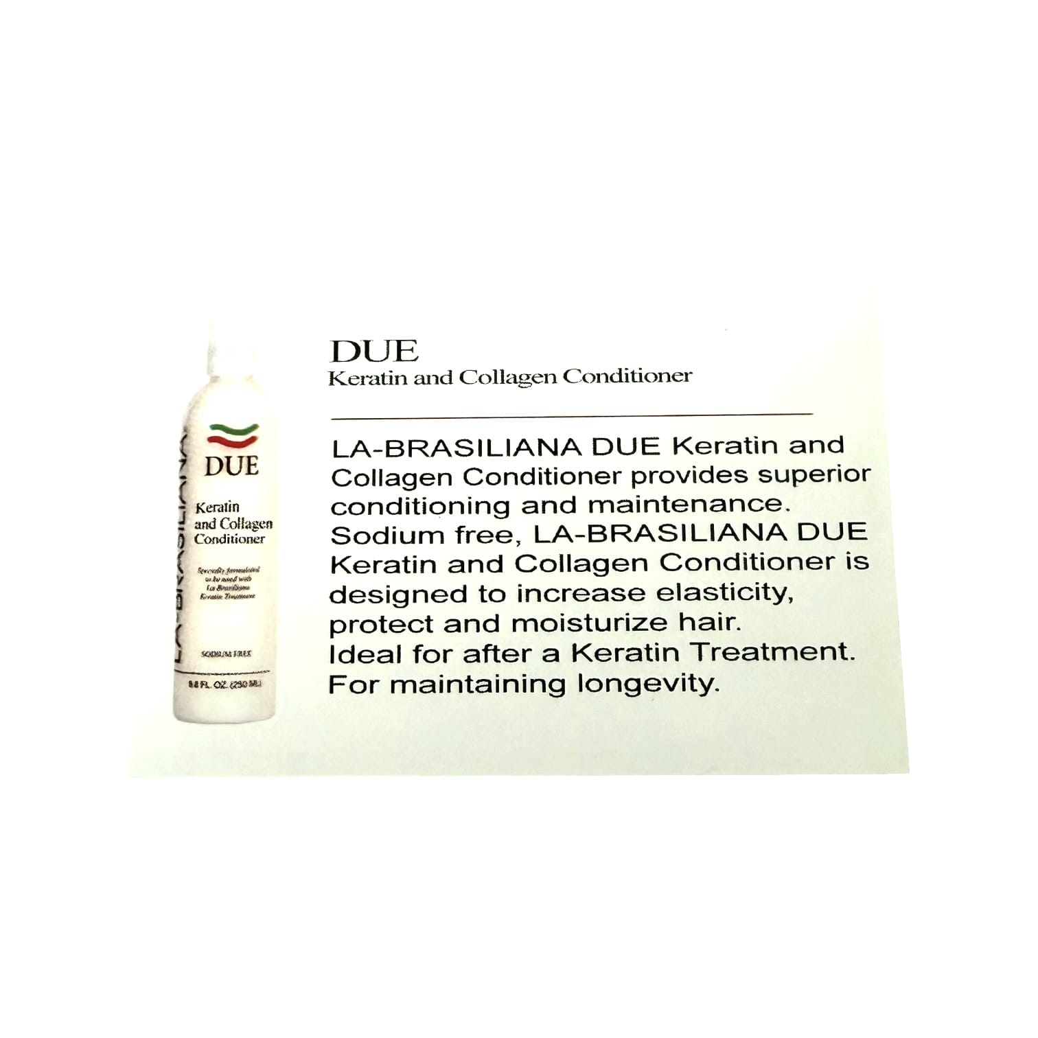 Labrasiliana Due After Keratin Treatment Conditioner Keratin Conditioner