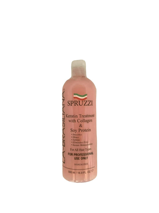 Labrasiliana Spruzzi Intro 4pcs Keratin Treatment Pink with Collagen Brazilian Blowout Keratin Treatment