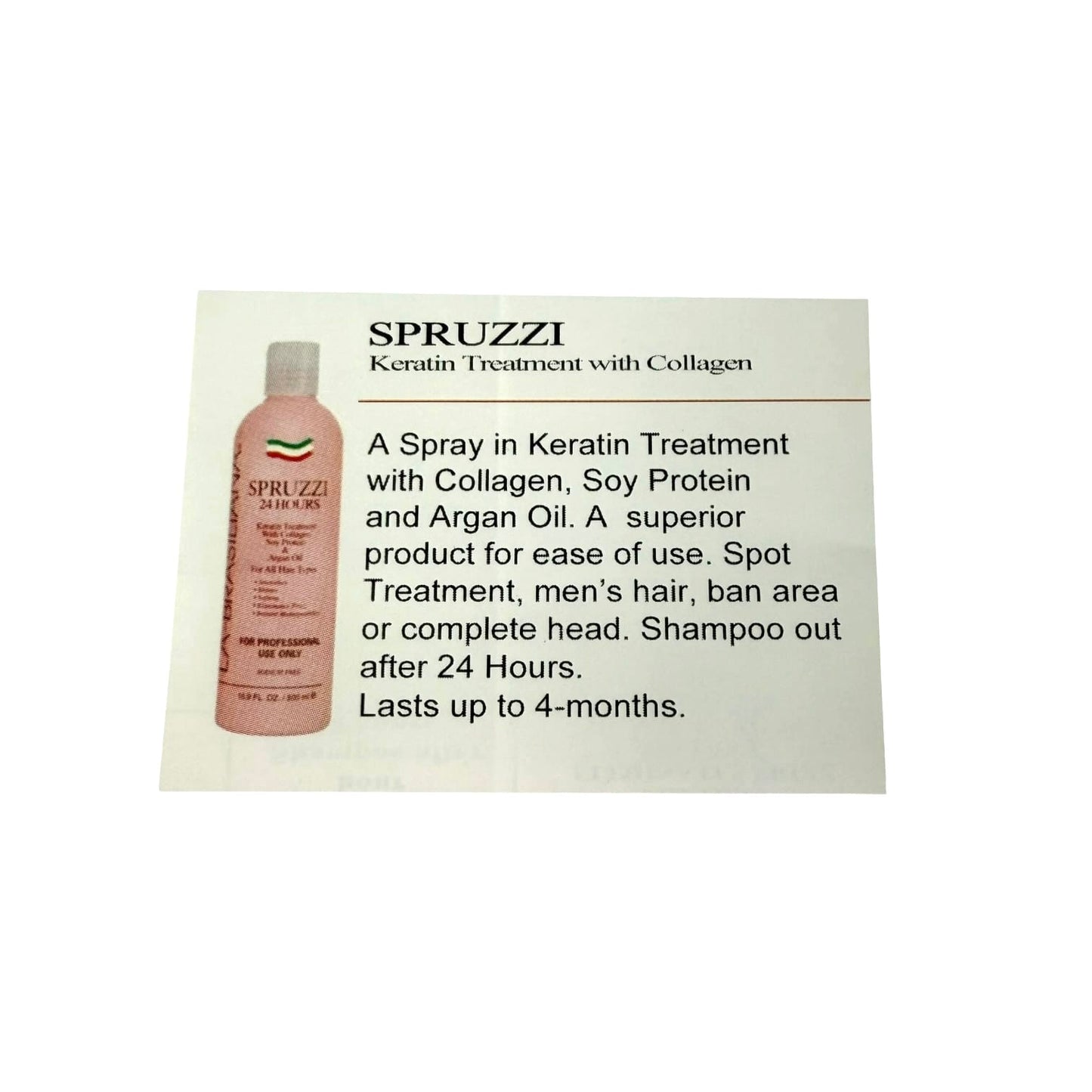 Labrasiliana Spruzzi Intro 4pcs Keratin Treatment Pink with Collagen Brazilian Blowout Keratin Treatment