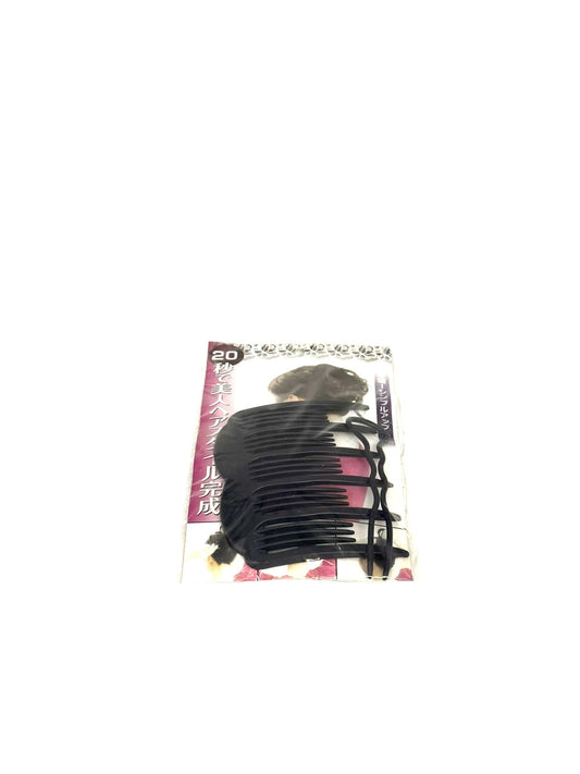 Side Hair Comb Plastic Black Side Comb