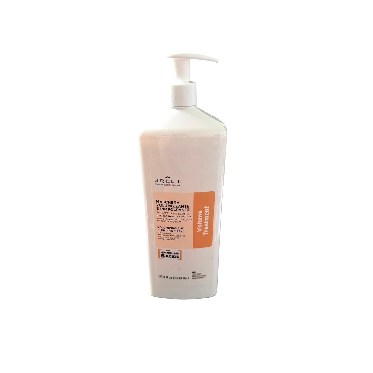 Volume & Plump Hair With Amino & Bitotin Brelil Shampoo, Mask & Serum For Fine & Thinning Hair
