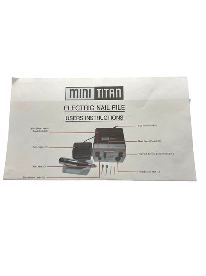 Medicool Electric Nail File Mini Tatan Pro Nail Glide File 2100