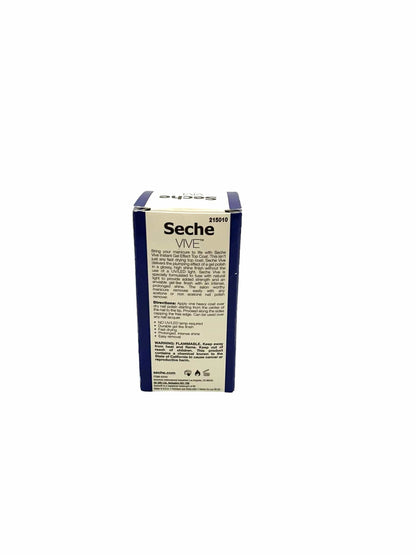 Nail Top Coat Seche Vive Instant Gel Effect 0.5 oz Nail Care