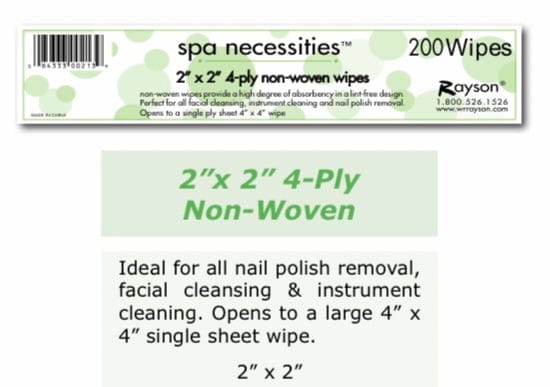 Nail Wipes Polish Remover 200 ct Health & Beauty