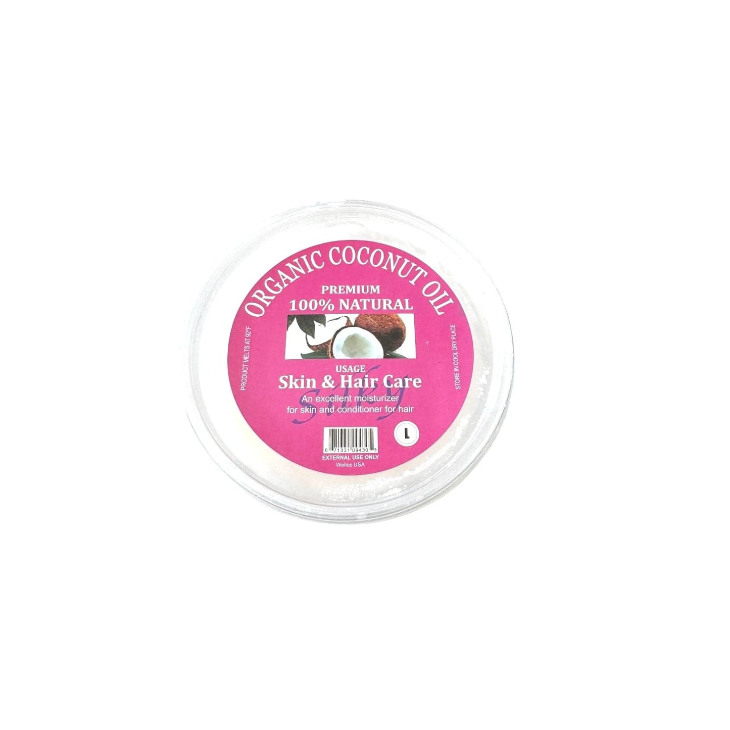 Organic Coconut Oil Premium 100% Natural For Skin & Hair 13.5 oz Coconut Oil