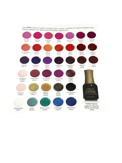 Orly Epix Nail Polish Collection 0.6oz Nail Polishes