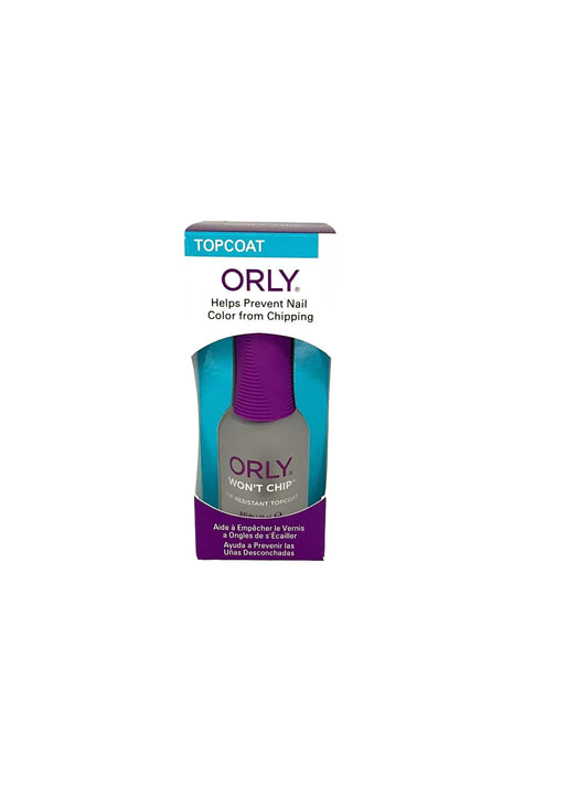 Orly Won't Chip Top Coat Helps Prevent Nail Color from Chipping 0.6 oz Nail Care