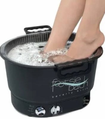 Pedicure Portable Footsie Bath Spa With Stainless Steel Wire Basket Portable Foot Bath