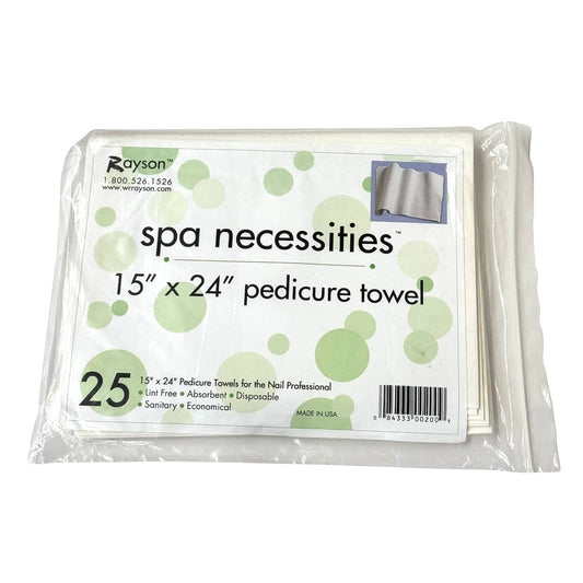 Pedicure Towels Disposable 25 pk 15"x 24" Disposable Towels