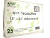 Pedicure Towels Disposable 25 pk 15"x 24" Disposable Towels