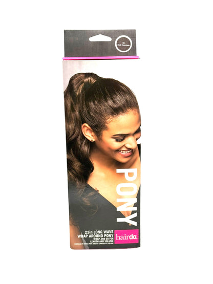 Ponytail Extension 23” Long Wave Wrap Round Pony Synthetic Hair Hair Accessories