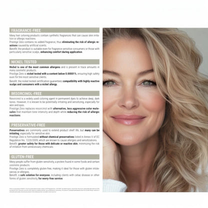Prestige Zero PPD, Ammonia & Gluten Free Permanent Cream Color