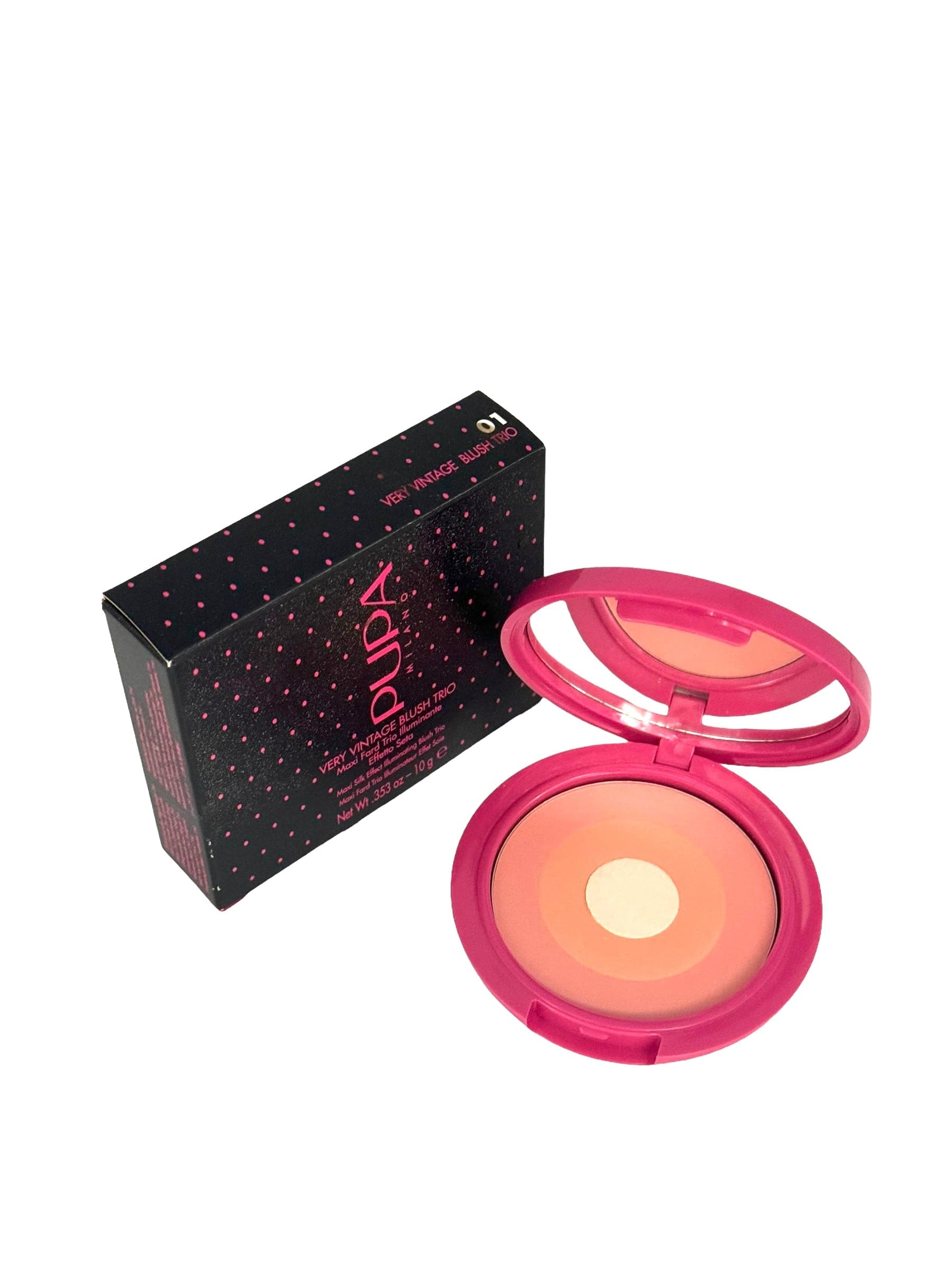 Pupa Milano Blush Very Vintage Trio Peach Celebrity #01 Makeup