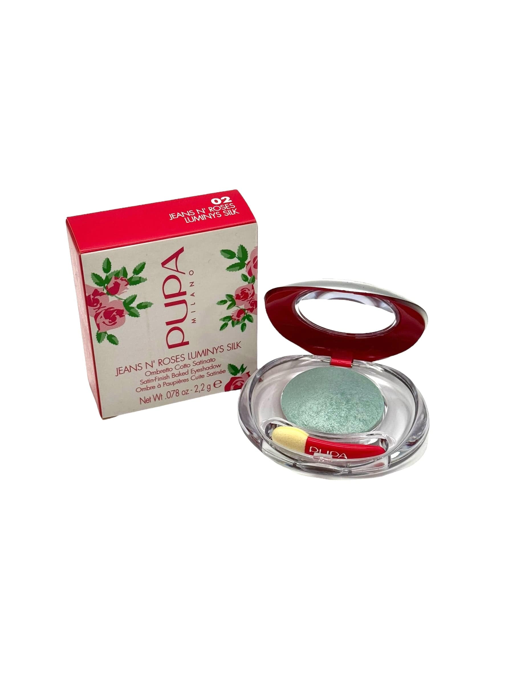 Pupa Milano Eyeshadow Jeans N' Roses Kelly Green Satin Finish #02 Eye Shadow